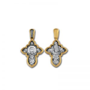 Спас Нерукотворный. Успение Божией Матери. Православный крест с заостренными краями и квадратным центром.