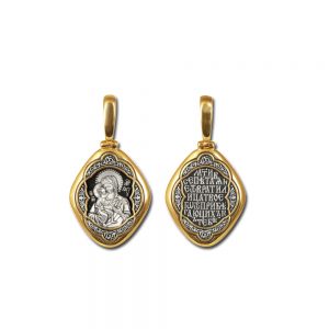 Феодоровская икона Божией Матери. Округлый ромб.