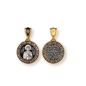 Образок круг. Великомученик Пантелеимон Целитель.