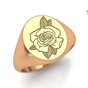 Мужское кольцо с рисунком