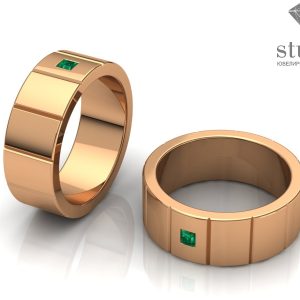 Кольцо с изумрудным камнем "Ачил"