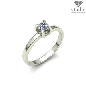 Кольцо помолвочное с бриллиантом"Валайя"