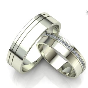 Обручальное кольцо "Серебряный путь"