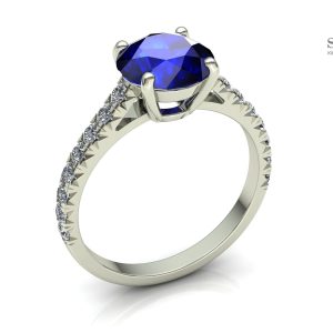 Кольцо помолвочное "Глаз моря"