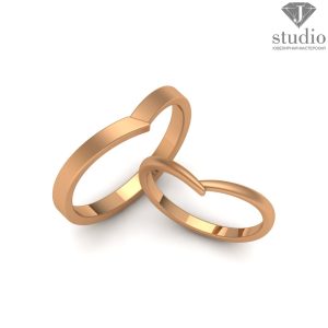 Кольцо обручальное "Ти Амо"