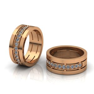 Кольцо обручальное широкое