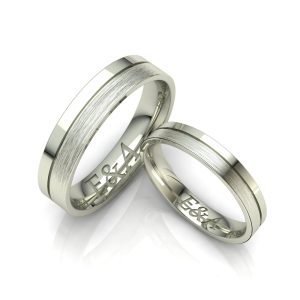 Кольцо обручальное "Е-А"