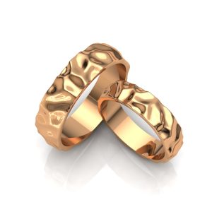 Кольцо обручальное"Волна"