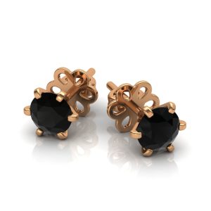 Серьги "Черный лебедь"