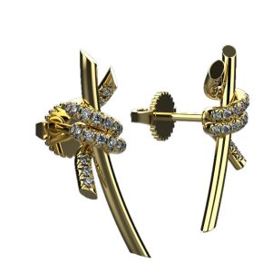 Серьги "Тиффани Бриллианты"